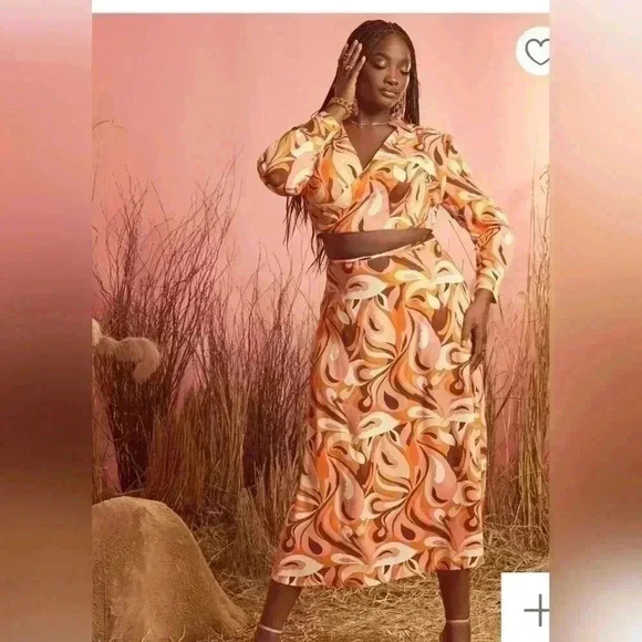 Eloquii Tie Waist Slip Skirt size 16 - Picture 1 of 3